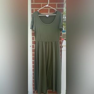Lularoa green maxi dress